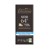 Dardenne（ダーデン） 有機ココシュガーチョコ ダーク 64％ 100g