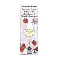 People Tree（ピープルツリー） チョコレート 有機ビターウィズストロベリー＆マール・ド・シャンパーニュ／50g