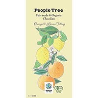 People Tree（ピープルツリー） チョコレート 有機オレンジ＆レモンフィリング／85g