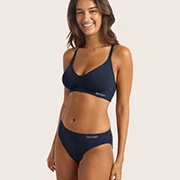 BOODY（ブーディ） ワイヤレスTシャツブラ ミッドナイトS