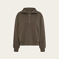 BOODY（ブーディ） クウォータージップセーター オイスターS