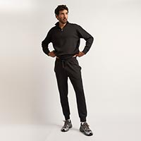 BOODY（ブーディ） メンズ カフスウェットパンツ ブラックS