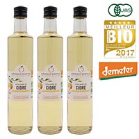 コトーナンテ（Coteaux Nantais） 有機アップルサイダービネガー “マザー”(酢酸菌)入り 500ml×3本