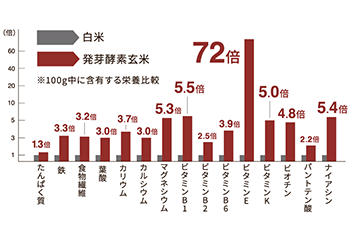 栄養価のグラフ