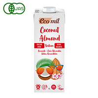 EcoMil(エコミル) 有機ココナッツ&アーモンドミルク ストレート(無糖) 1000ml×1本