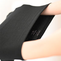 EMBALANCE（エンバランス） 天使のはらまきパンツ ハーフ丈 ブラック／M