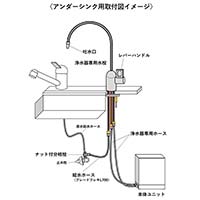 光電子付与装置浄水器 「ディレカスプリング」 アンダーシンク用/専用水栓無 