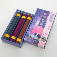 梅薫堂 紀州備長炭木酢液入り 煙少香「宇宙桜」三種の香り 25g×3