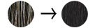 ヘナ(黒茶系)の染めた変化１