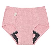 ナチュラムーン（NaturaMoon） オーガニックコットン吸水ショーツ ローズピンク/M-L