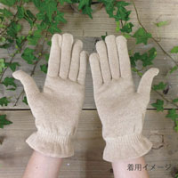 ナチュラルスタイル organic garden （オーガニックガーデン） ケア手袋 生成り／Ｍ