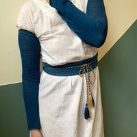 ナチュラルスタイル 本たで藍染アームカバー 約47cm丈