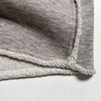 ナチュラルスタイル ヤク裏毛 ロングワイドパンツ ヤクグレー／M-L