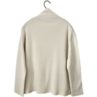 ナチュラルスタイル 葛衣（くずごろも） 葛和紙フライスハイネック 生成／M-L