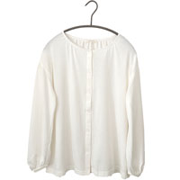 ナチュラルスタイル 葛衣（くずごろも） 葛和紙天竺パジャマ （ホームウエア） 淡雪 (オフホワイト）／M-L