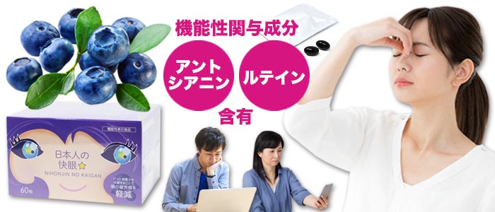 機能性関与成分 アントシアニン ルテイン 含有