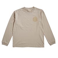 Premarche（プレマルシェ） ボディバランス・オーガニックコットン・ロングスリーブ・復活Tシャツ ベージュ／Ｓサイズ