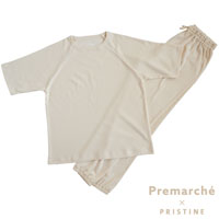 プレマルシェ×プリスティン フラワーオブライフ ふわりとろけるパジャマ 半袖/Ｍサイズ