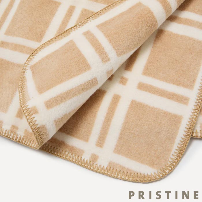 プリスティン ブラウンチェックプチケット 70×100cm