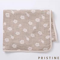 プリスティン ヤクコットンボールガーゼケット グレー