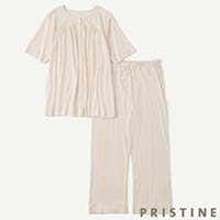 PRISTINE（プリスティン） フライスギャザーパジャマ ナチュラル／Mサイズ
