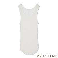 PRISTINE（プリスティン） フロストチューブテレコタンクトップ ホワイト／Mサイズ