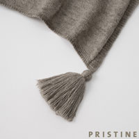 PRISTINE（プリスティン） フォレストグレイニットストール グレー