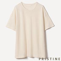 PRISTINE(プリスティン) 鹿の子メッシュTシャツ ナチュラル/Mサイズ