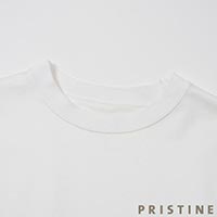 PRISTINE(プリスティン) スムージー天竺半袖プルオーバー ホワイト/Mサイズ