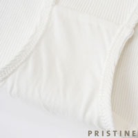 PRISTINE（プリスティン） レース付テレコショーツ ホワイト/Mサイズ