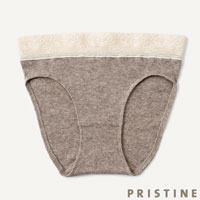 PRISTINE（プリスティン） レース付ヤクテレコショーツ グレー/Mサイズ
