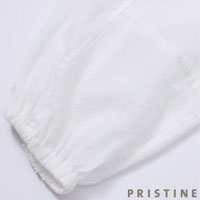 PRISTINE（プリスティン） ちりめんジップアップパーカー ホワイト/Mサイズ