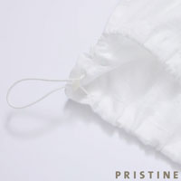 PRISTINE（プリスティン） ちりめんジップアップパーカー ホワイト/Mサイズ