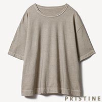 PRISTINE(プリスティン) ReCottonTシャツ(染) ライトグレー/Mサイズ