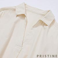 PRISTINE(プリスティン) ReCottonオーバーシャツ ナチュラル/Mサイズ