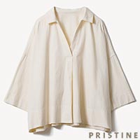 PRISTINE(プリスティン) ReCottonオーバーシャツ ナチュラル/Mサイズ