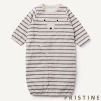 PRISTINE baby（プリスティン ベビー） ヤクボーダー2WAYドレス グレー/50-70cm