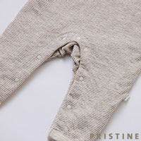 PRISTINE baby（プリスティン ベビー） ヤクエアニットボーダーカバーオール グレー/70-80cm