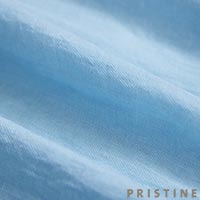 PRISTINE(プリスティン) カルゼブラウス 草木染め サックス/Mサイズ