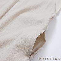 PRISTINE(プリスティン) コットンリネンツイルオールインワン グレー/Mサイズ