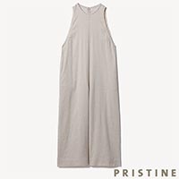 PRISTINE(プリスティン) コットンリネンツイルオールインワン グレー/Mサイズ