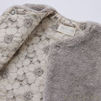 PRISTINE baby（プリスティン ベビー） ヤクフェイクファーベスト グレー/70-90cm