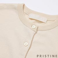 PRISTINE(プリスティン) クルーネックカーディガン ナチュラル/Mサイズ