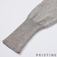 PRISTINE(プリスティン) 爽ヤククルーネックカーディガン グレー/Mサイズ
