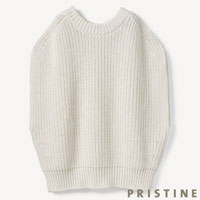 PRISTINE(プリスティン) 2way片畦ニットベスト ホワイト/Mサイズ