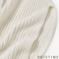 PRISTINE(プリスティン) 2way片畦ニットベスト ホワイト/Mサイズ