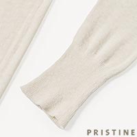 PRISTINE(プリスティン) エリシルク Vネックプルオーバー ナチュラル/Mサイズ