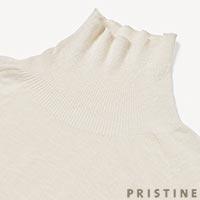 PRISTINE(プリスティン) エリシルク タートルプルオーバー ナチュラル/Mサイズ