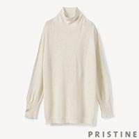 PRISTINE(プリスティン) エリシルク タートルプルオーバー ナチュラル/Mサイズ