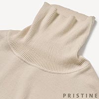PRISTINE（プリスティン） ビッグタートルセーター ナチュラル/Mサイズ